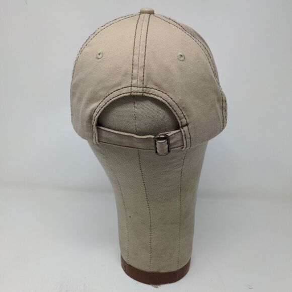 Barking Cow Slideback Hat Beige Tan Adjustable Embroidered Logo - Picture 7 of 12
